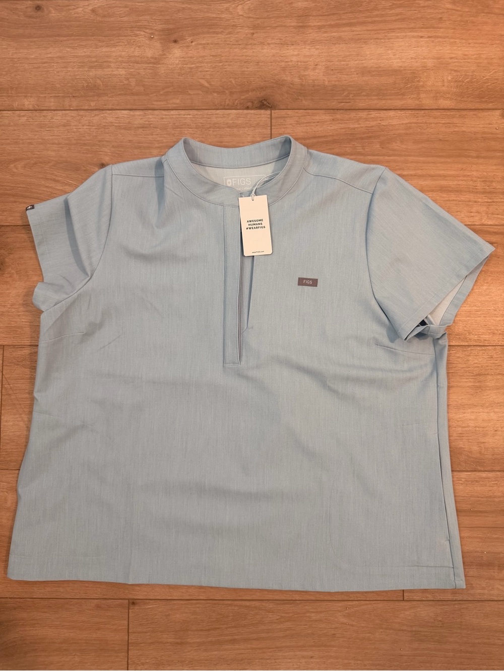 Figs Francisca Henley Scrub Top
